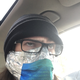 Me, ready to charge into battle, with my mask made of duct tape, a pillow case, and some rubber bands (it fits my face insanely well though... and if the shoe fits... or... if the mask fits...)